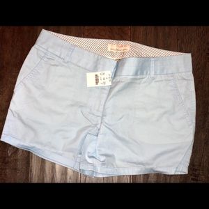 J Crew Size 8 chino 4” shorts new